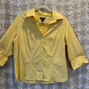 Westbound Essentials Light Yellow Top Size 18